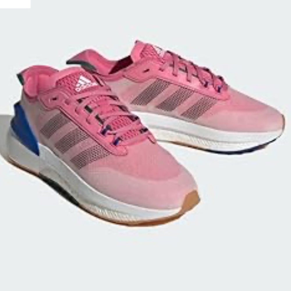 NEW!! adidas Women's Avryn Sneaker, Pink Fusion/Pink Fusion/Team Royal Blue, 10